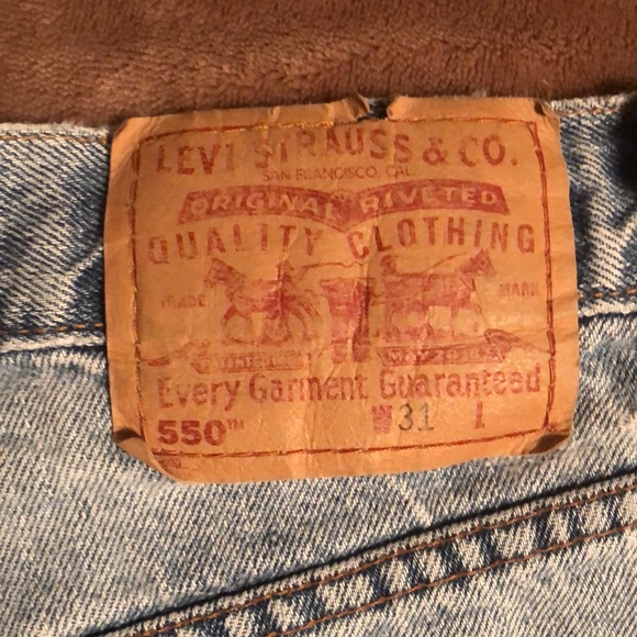 Vintage 550 Levi’s (1994 & 2001) red tag Jean Shorts (lot of 2) | waist 31 - Picture 5 of 17